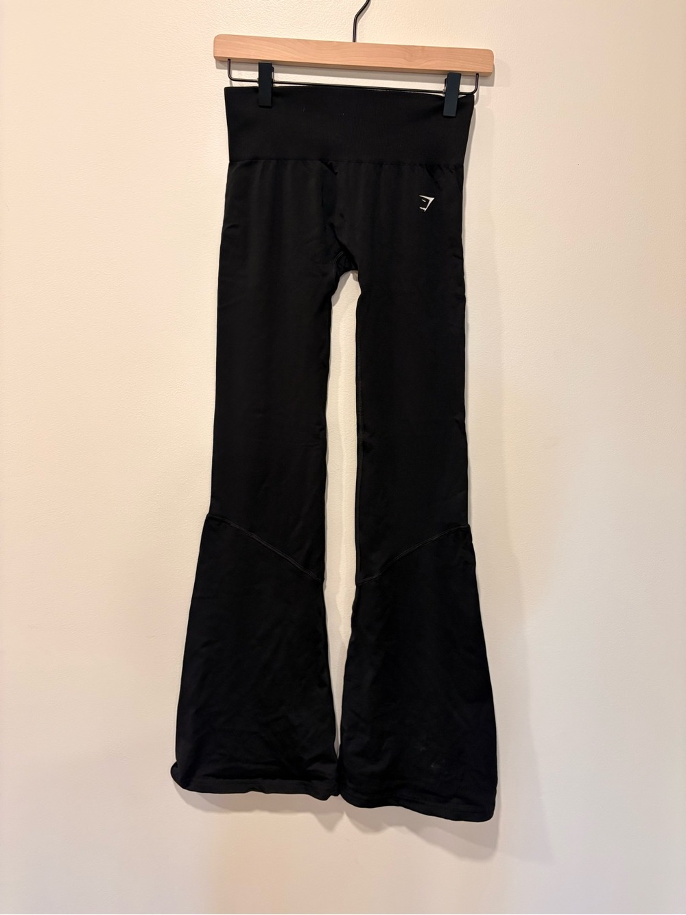 Gymshark Seamless Flared Leggings in Black